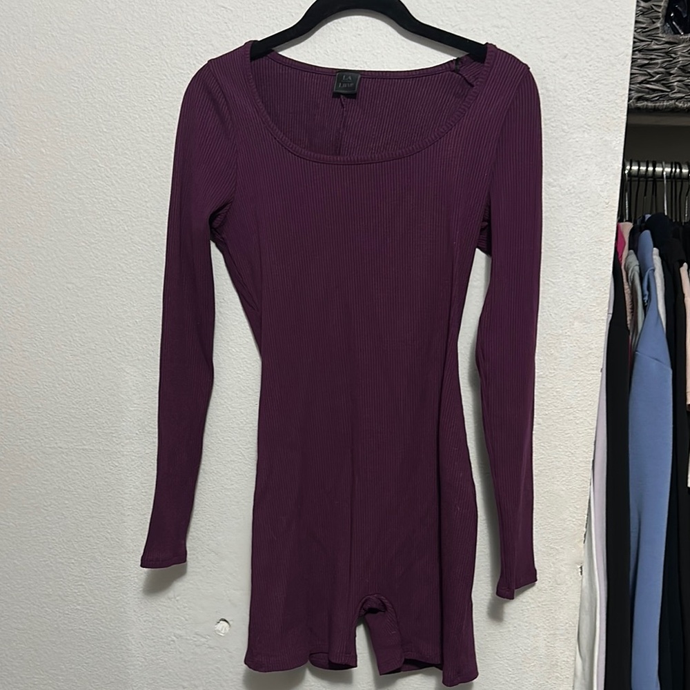 Elegant Plum Long Sleeve Top